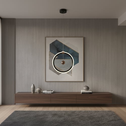 ثريا مودرن دائرة 3 اضاءات ليد