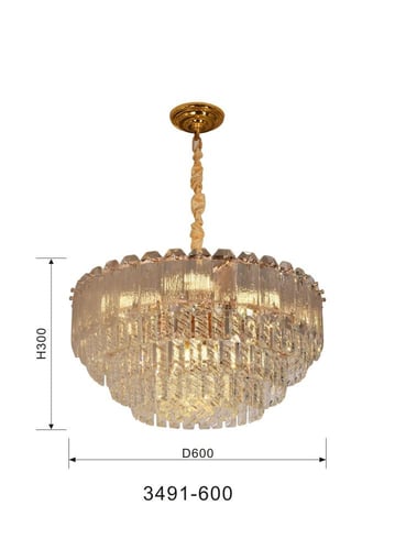 ثريا كريستال دائري بتصميم حديث