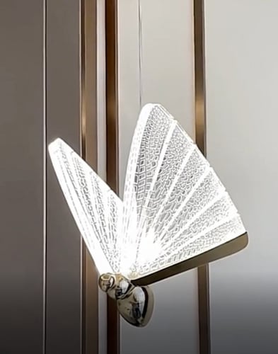 ثريا علاقي مودرن ذهبي الفراشة ثلاثي