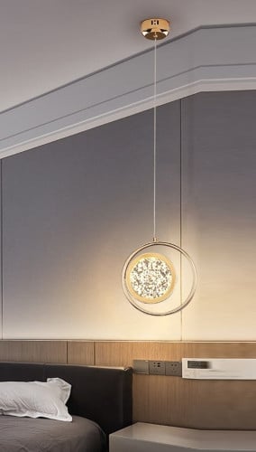 ثريا كريستال فاخرة مفرد قاعدة دائرية