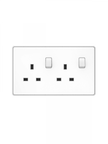 فيش مزدوج 13 امبير مع مفتاح 14 × 7 ماس Maas