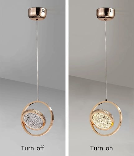 ثريا كريستال فاخرة مفرد قاعدة دائرية