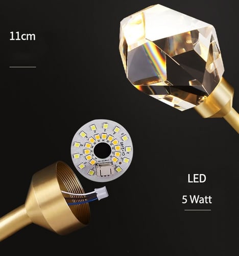 ثريا كريستال معلقة الجوهرة ثلاثي