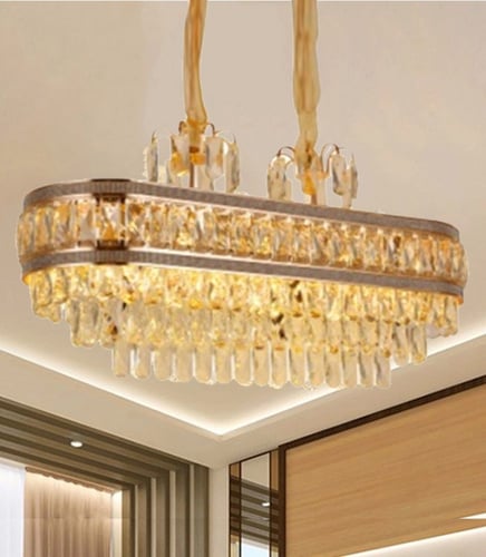 ثريا كريستال مستطيلة بتصميم فاخر