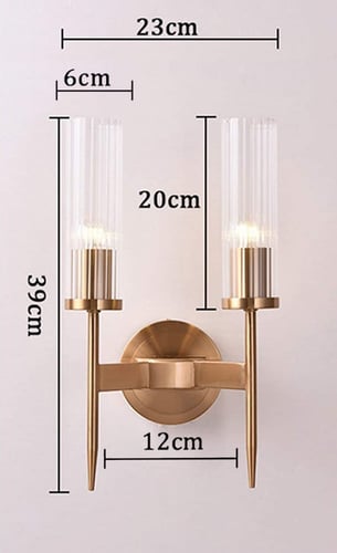 ابليك جداري ثنائي اسود شفاف