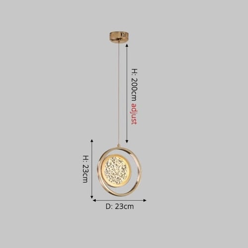ثريا كريستال فاخرة مفرد قاعدة دائرية