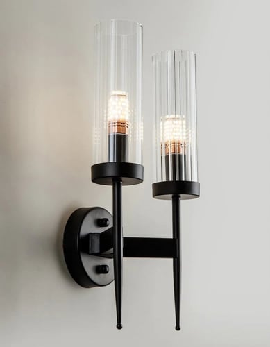 ابليك جداري ثنائي اسود شفاف