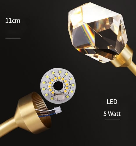 ثريا كريستال معلقة الجوهرة شلال