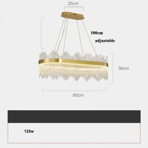 ثريا علاقي مودرن دائري 3 اضاءات ليد