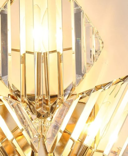 انارة جدارية كريستال صدف ثلاثي