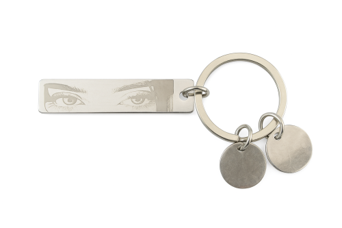 ميدالية مفتاح ستيل مع الرسم