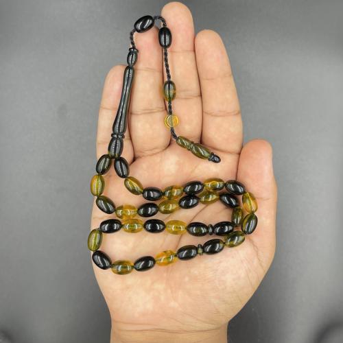 سبحة سندلس أصفر مخلوط أسود تمليكة