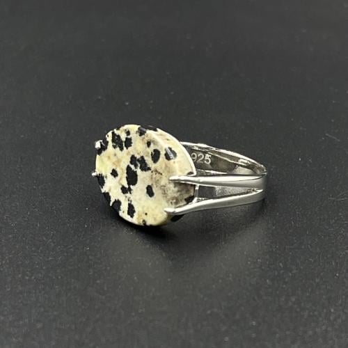 خاتم فضة ملكي بمقبض : حجر المراد