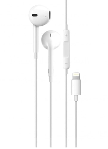 سماعة سلك ابل ايفون الاصليه ابيض منفذ لايتنينج وكا...