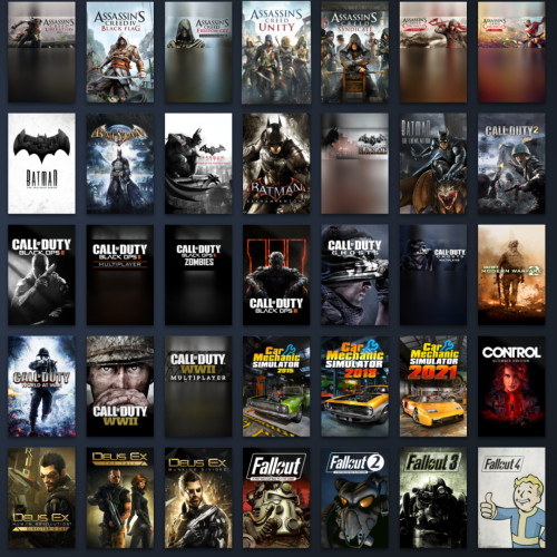 بكج العاب ستيم حساب ستيم اكثر من +1000 لعبة ( حساب...