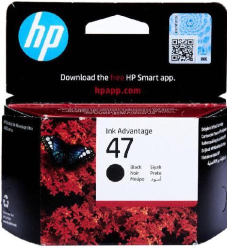 اتش بي 47 hp INK حبر سائل أسود الأصلي