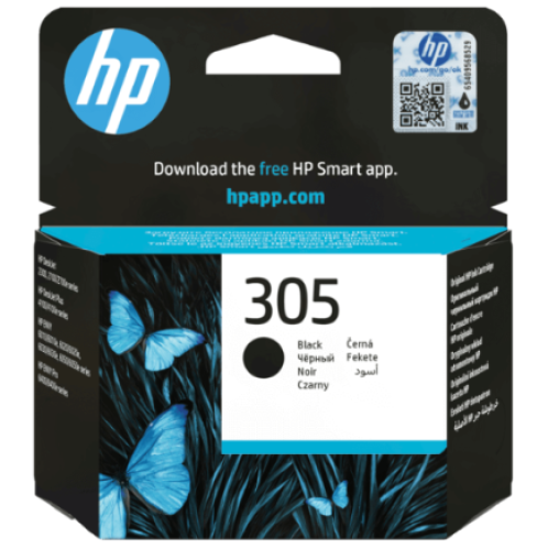 اتش بي 305 hp DeskJet حبر سائل أسود الأصلي