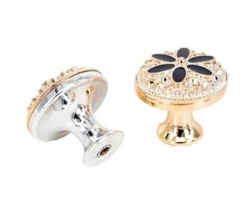 مسكة دولاب دائريي سلفر وردة بعدة الوان