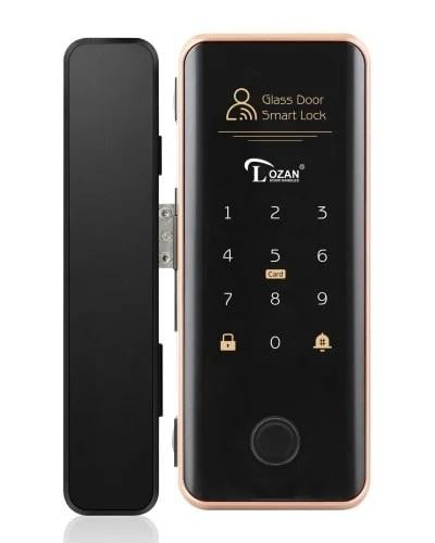 قفل باب رجاج بصمة و رقم سري