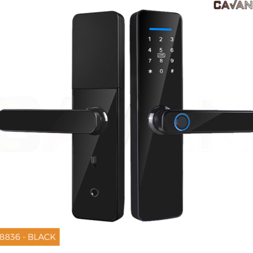مسكة باب بصمة اسود CAVAN
