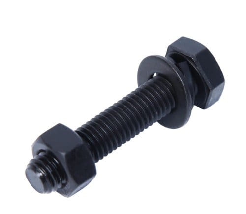 برغي صلب اسود سن كامل عدة مقاسات