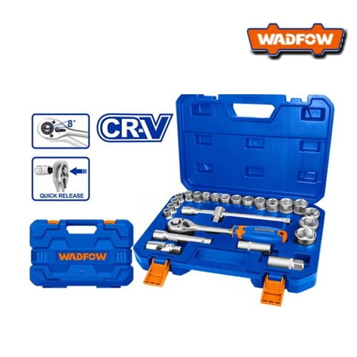 طقم حبات مع يد توماتيك 25 قطعة - شنطة