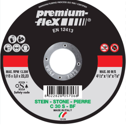 دسك قص حديد ايطالي 4.5 بوصة - 1 ملم PREMIUM FILER