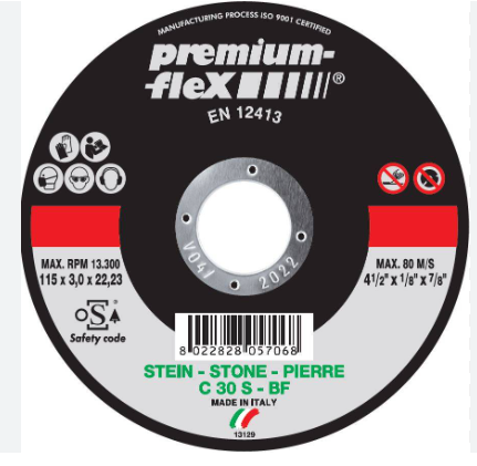 دسك قص حديد ايطالي 4.5 بوصة -3 ملم PREMIUM FILER