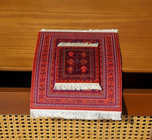 كوستر سجاد مزخرف