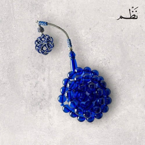 مسباح بكلايت أزرق شفاف