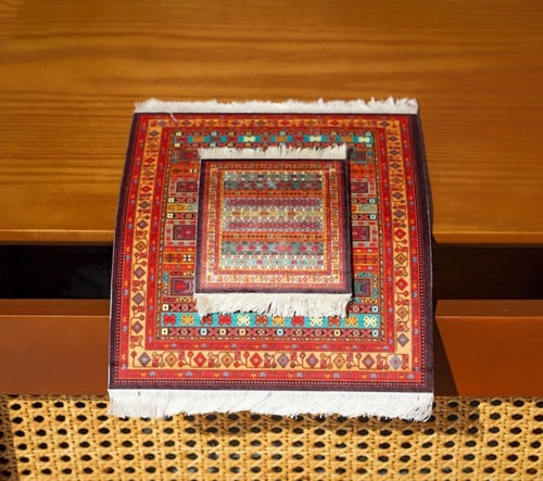 كوستر سجاد ملون