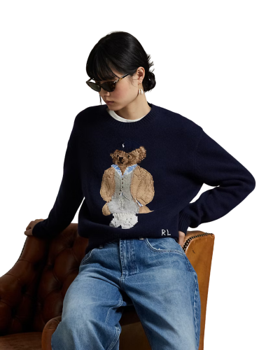 Polo Bear Wool-Cashmere-Blend Sweater