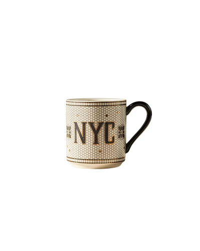 The Bistro Tile Stoneware Mug: Jetsetter Edition