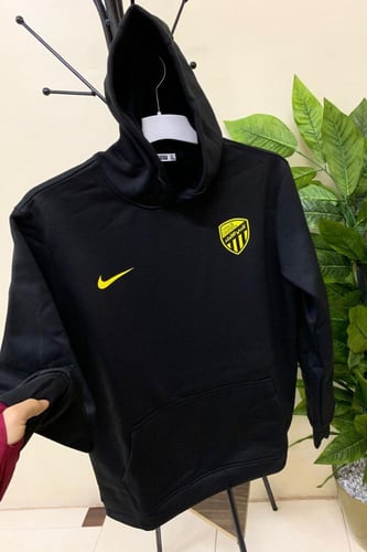 بلوفر شتوي نادي الاتحاد الاسود الجديد