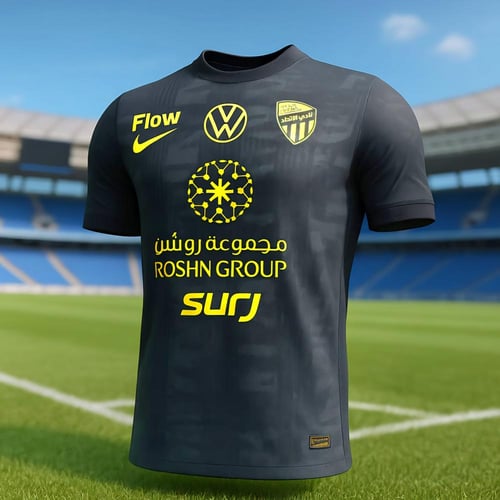 تيشيرت الاتحاد الاسود الجديد 2026