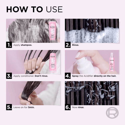 شامبو لوريال باريس إلفيف جليكوليك جلوس لمعان الشعر...