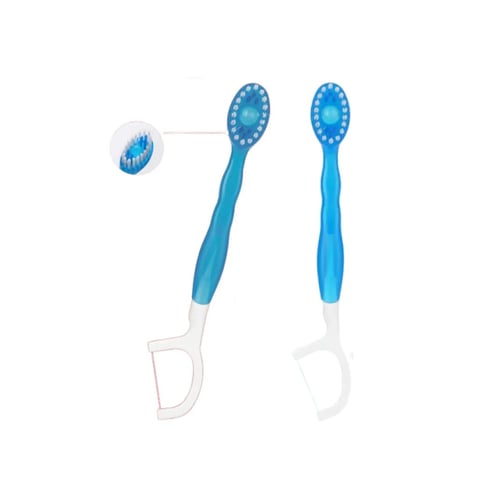 مجموعة فرشاة ومعجون وخيط تنظيف الأسنان 5 في 1