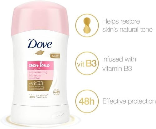 مزيل العرق دوف إيفن تون ستك للنساء لتوحيد لون الإب...