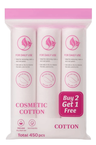 مناديل قطن لإزالة المكياج – 450 حبة