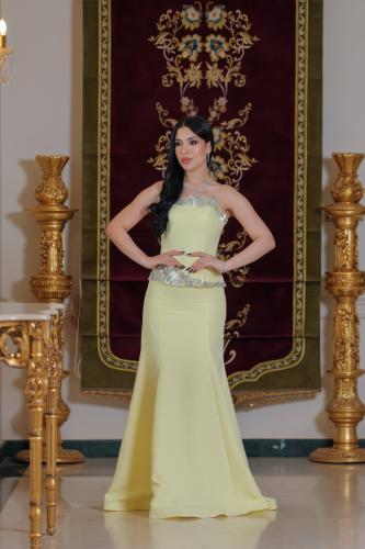 فستان سهرة بتطريز لامع LD1635