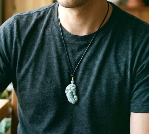 Pixiu Jade Pendant - Jadeite