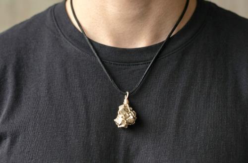Nugget Rough Pyrite Pendant