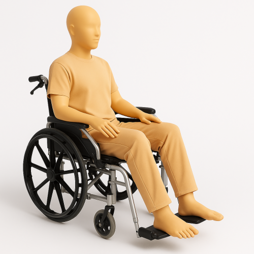 كرسي متحرك للكبار مقاس 55 سم