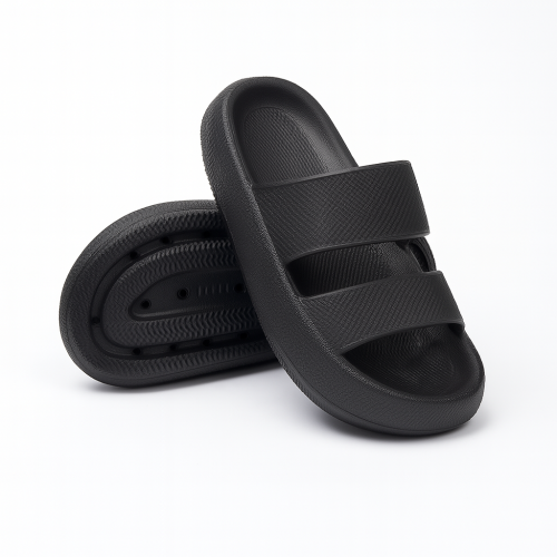 Plastic medical slippers for treating flat feet