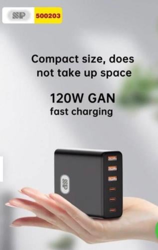 منصة الشحن المتكامله شاحن جداري3منافذ تايب سي و US...