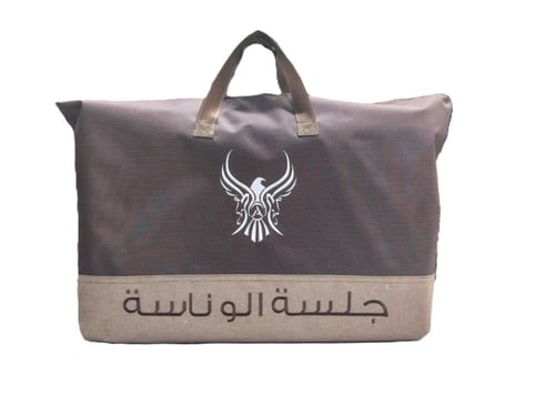 كرسي جلسة الوناسة نجدي عنابي + شنطة يتحمل 180 كجم-...
