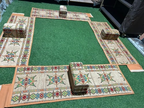 طقم فتحة النار 4 مدات مبطنه بحشوة اسفنج