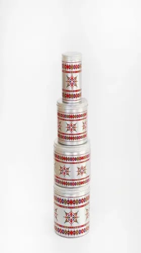 حافظة المونيوم تراثية نقشة نجمة ديالا