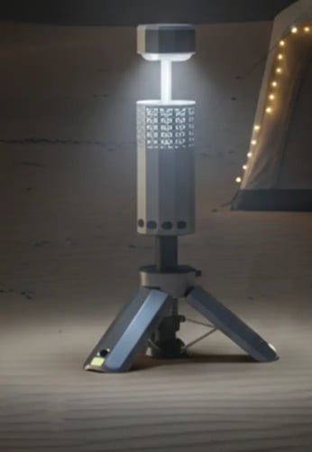 سنارة الحر باضاءة زخرفية وشنطة للحفظ