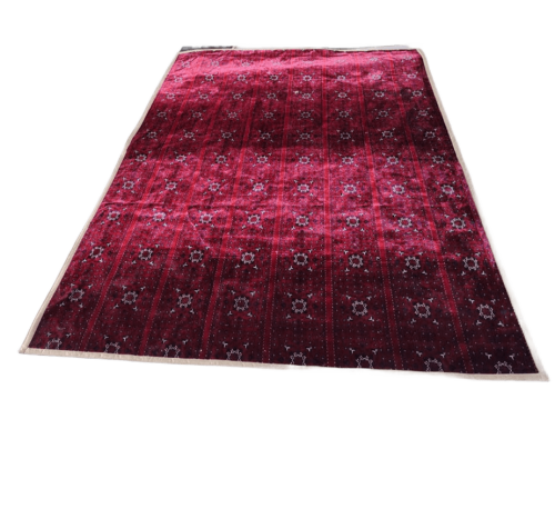 فرشة 2*3 مبطنة عنابية دم الغزال